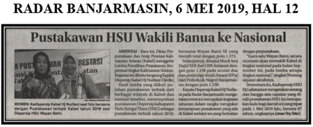 Pustakawan HSU Wakili Banua  ke Nasional